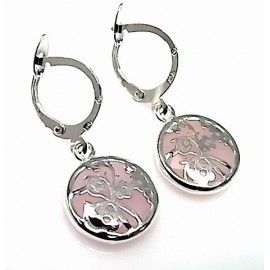 Pendientes de Plata y Cuarzo bocel calados